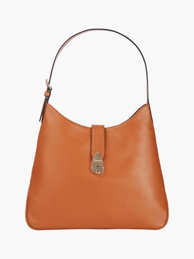Calvin Klein Táskák & Kiegészítők HU087898 | Calvin Klein Lock Bőr Small Női Hobo Táska Barna